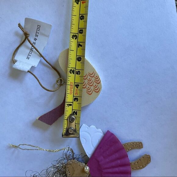 Bundle of 4 European Glass, Metal and Wood Handmade Christmas Ornaments - Picture 10 of 13